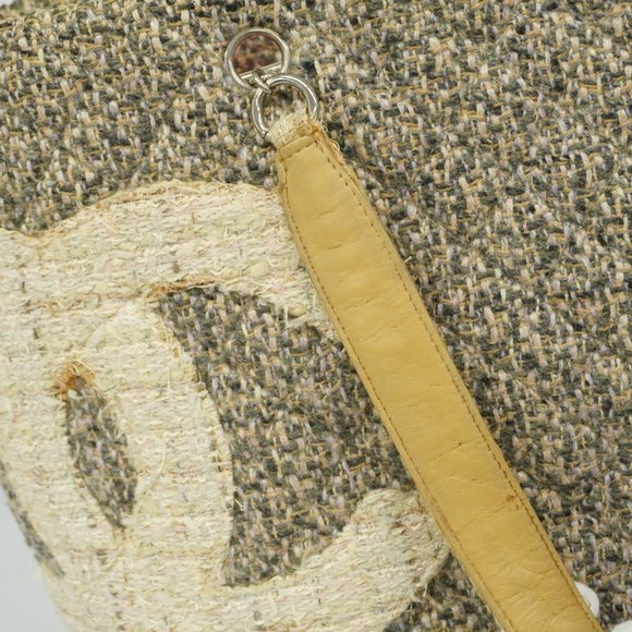 Chanel Tote Bag Cambon Tweed Grey Women's - Picture 7 of 16